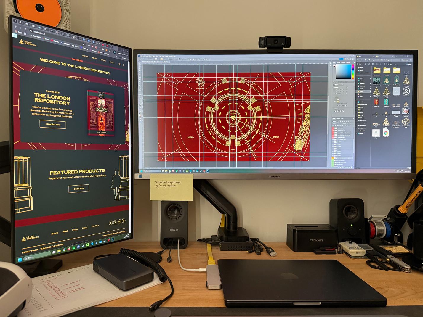 My desk in February, 2024