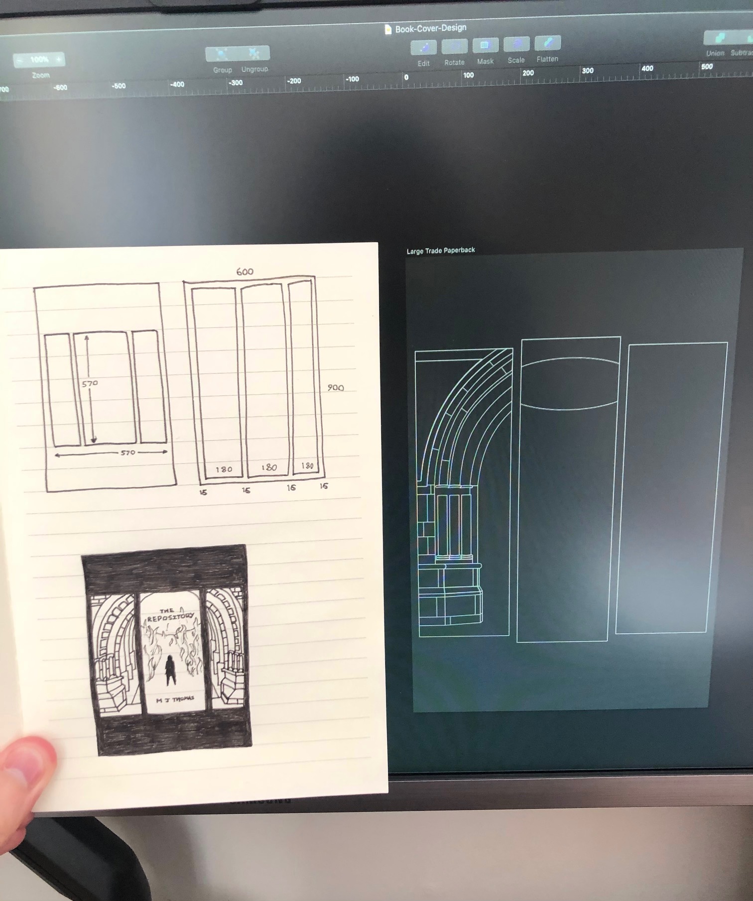 Initial book cover concept